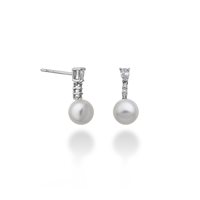 Orecchini Mikiko Donna in Oro bianco Perla MO1571O4ABBI070 - MO1571O4ABBI070